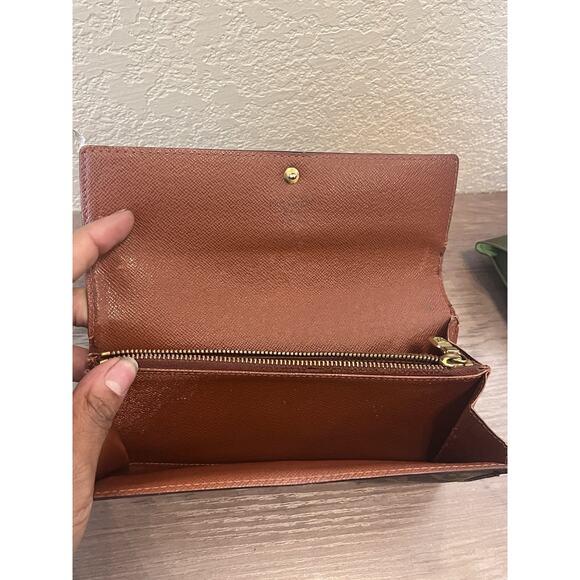 Louis Vuitton Porte Monnaie Monogram Pochette Credit Long Wallet (M61725) - Picture 4 of 7